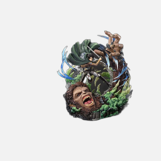 Attack on Titan Ultimate Premium Masterline Series Statue 1/4 Levi Versus Beast Titan Bonus Version 73 cm