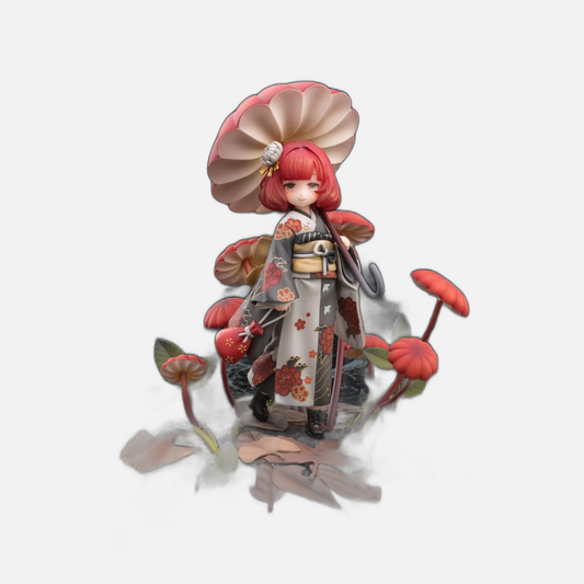 The Mushroom Girls PVC Statue 1/1 No.6 Marasmius Haematocephalus 23 cm
