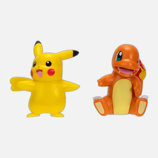 Pokémon Battle Figure First Partner Set Figure 2-Pack Charmander #2, female Pikachu