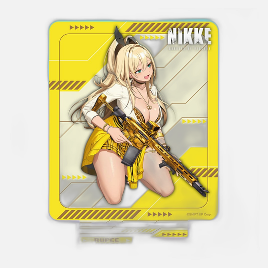 Goddess of Victory: Nikke Crouching Series Acrylic Stand Rupee Holographic 14 cm