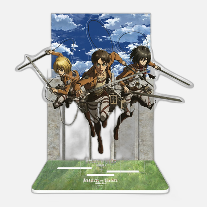 Attack on Titan Acrylic Diorama Eren, Mikasa & Armin 20 cm