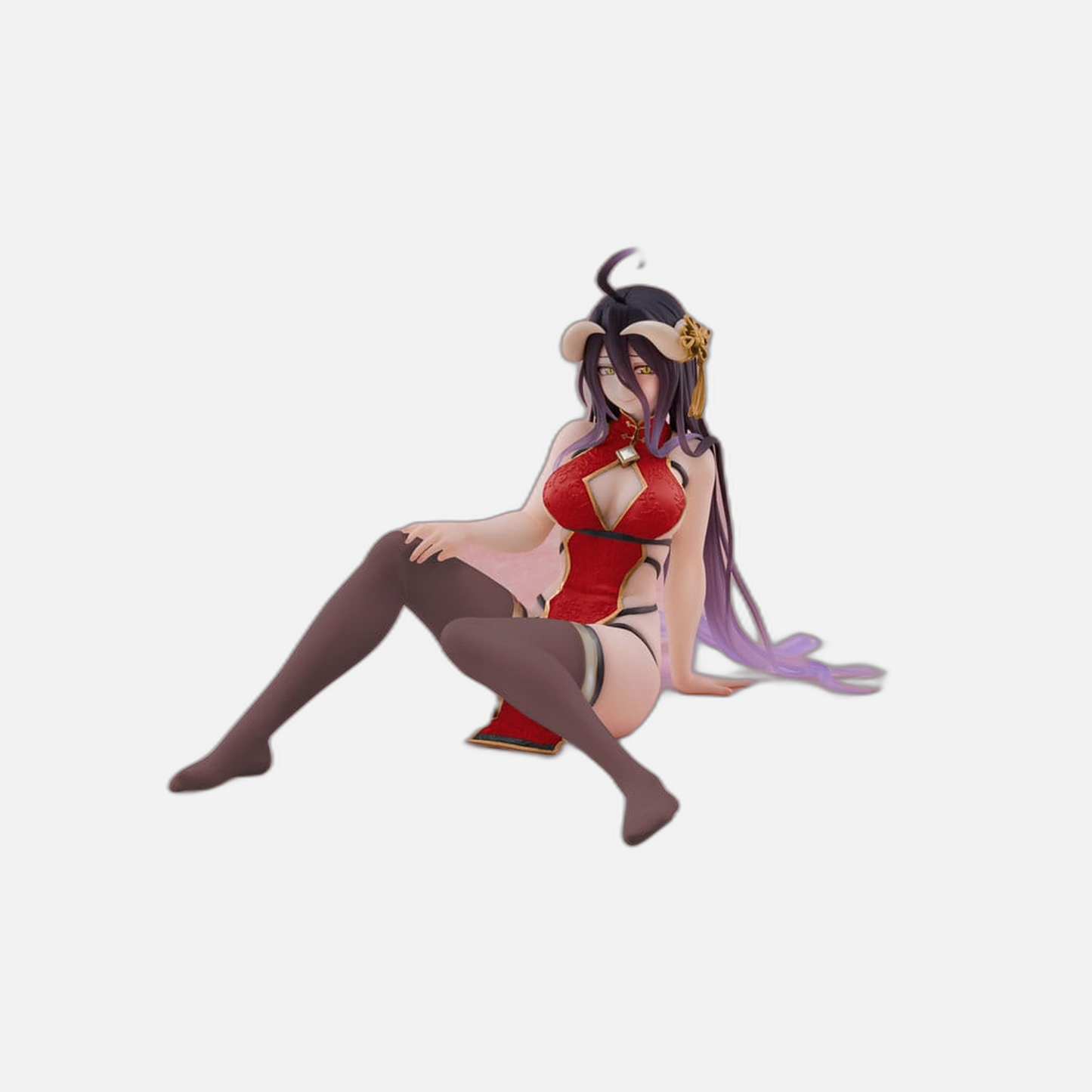 Overlord PVC Statue Desktop Cute Figure Albedo Chinese Dress Ver. Renewal 13 cm