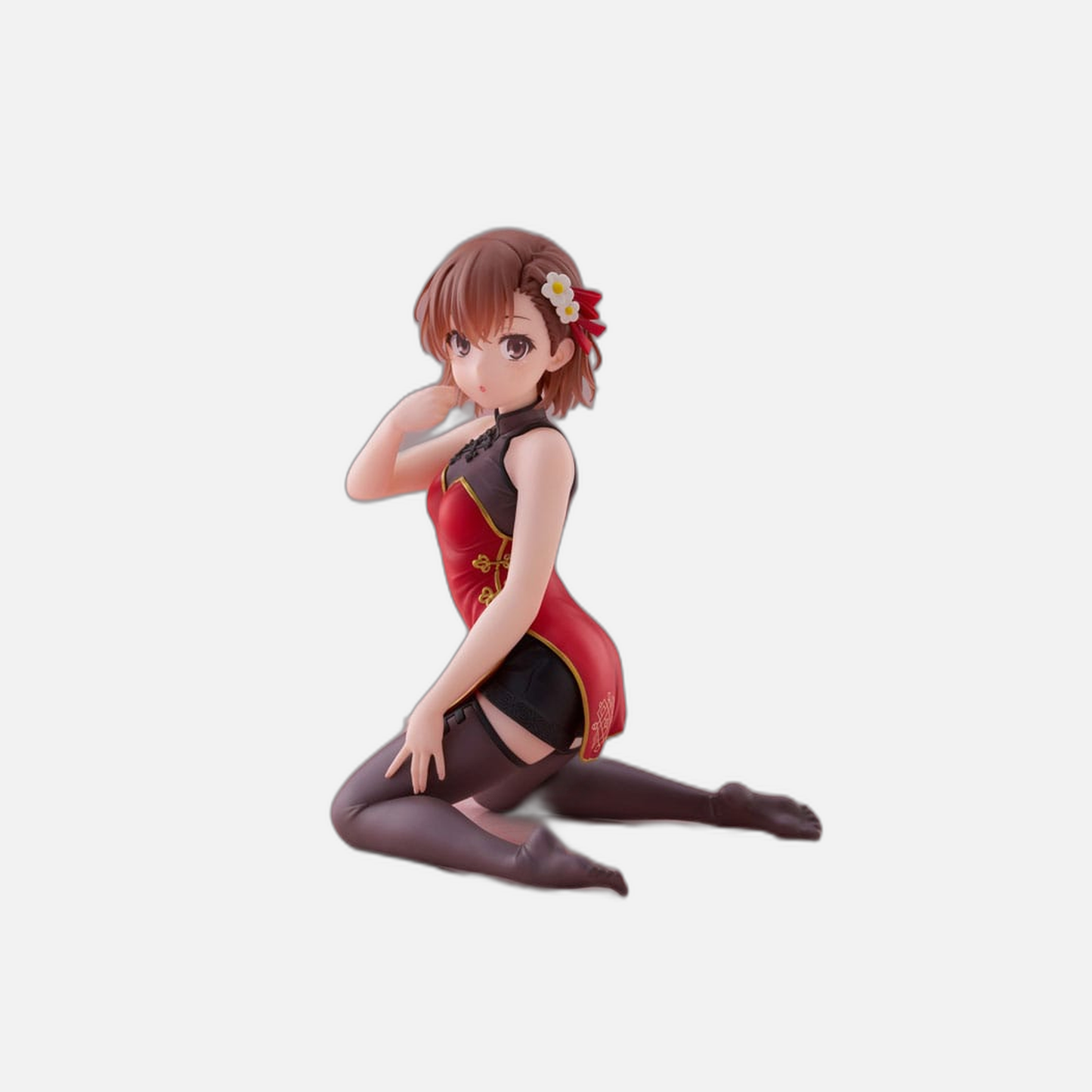 A Certain Scientific Railgun PVC Statue Desktop Cute Figure Mikoto Misaka Chinese Dress Ver. 13 cm