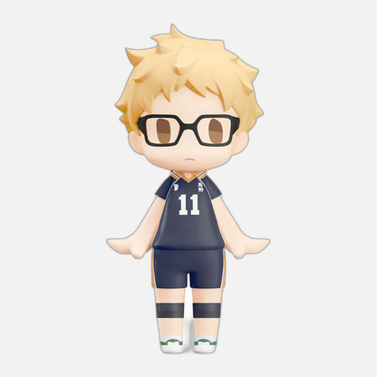 Haikyu!! HELLO! GOOD SMILE Action Figure Kei Tsukishima 10 cm