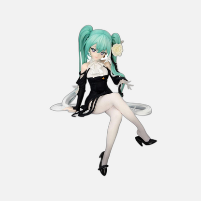 Hatsune Miku Noodle Stopper PVC Statue Flower Fairy White Rose 14 cm