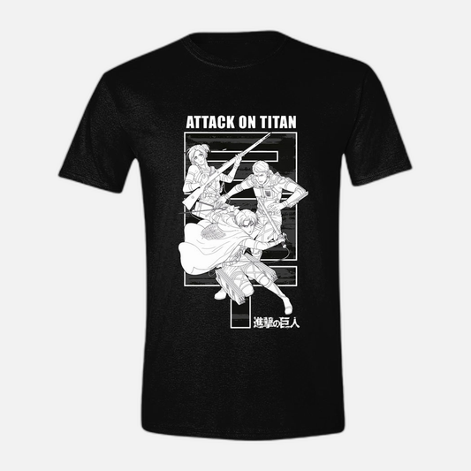 Attack on Titan T-Shirt Monochrome Trio