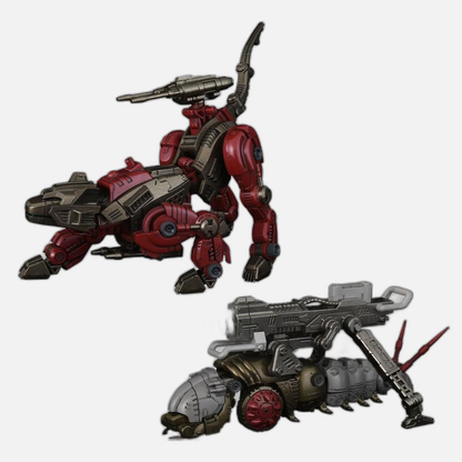 Zoids Plastic Model Kits 2-Pack 1/100 RMZ-010 Canoly Molga & Hell Cat Base Guards Sets 20 cm