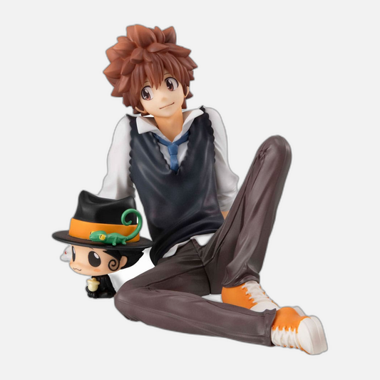Katekyo Hitman Reborn! G.E.M. Series PVC Statue Tsuna & Reborn Palm Size 9 cm