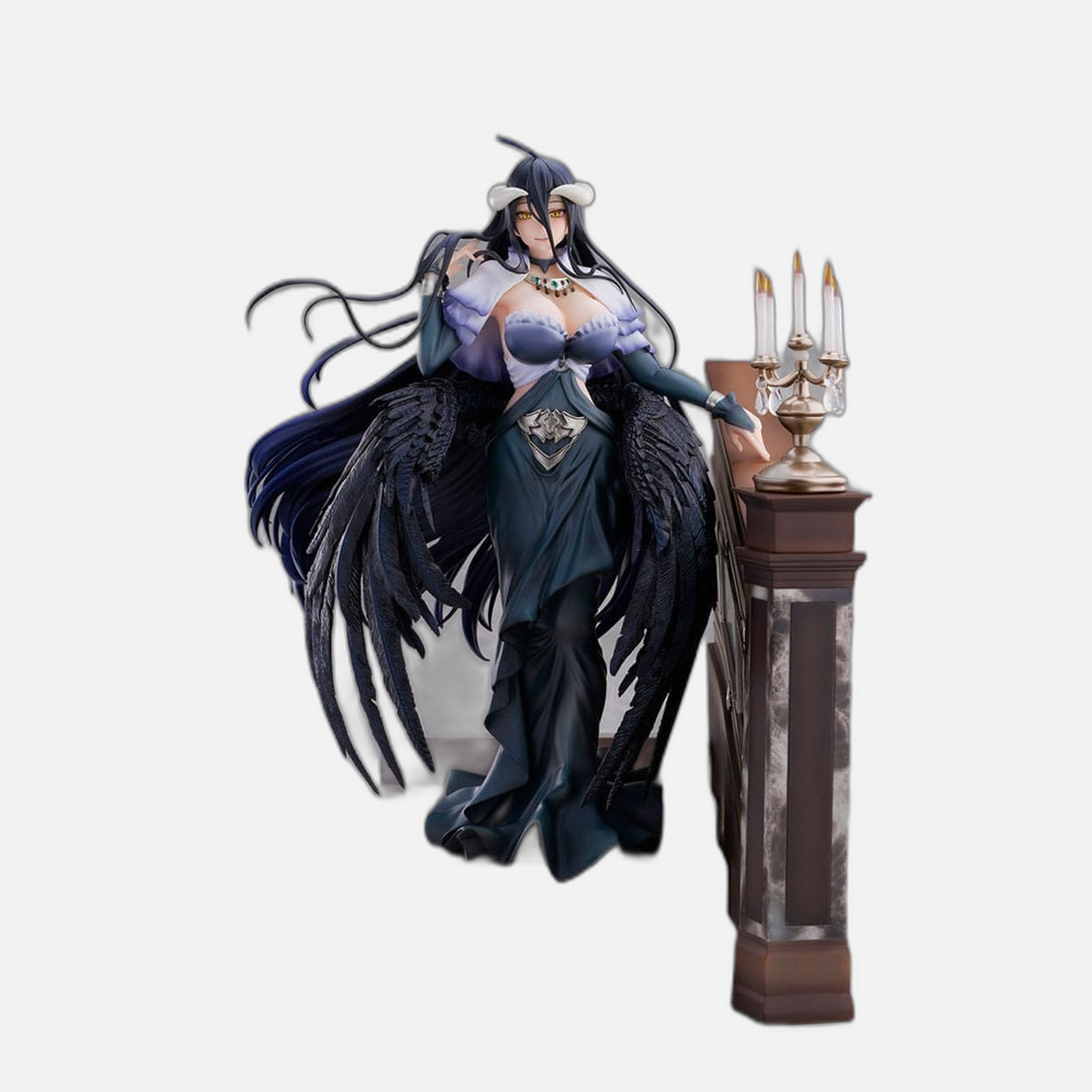 Overlord SHIBUYA SCRAMBLE FIGURE PVC Statue 1/7 Albedo Jet Black Dress Ver. 28 cm