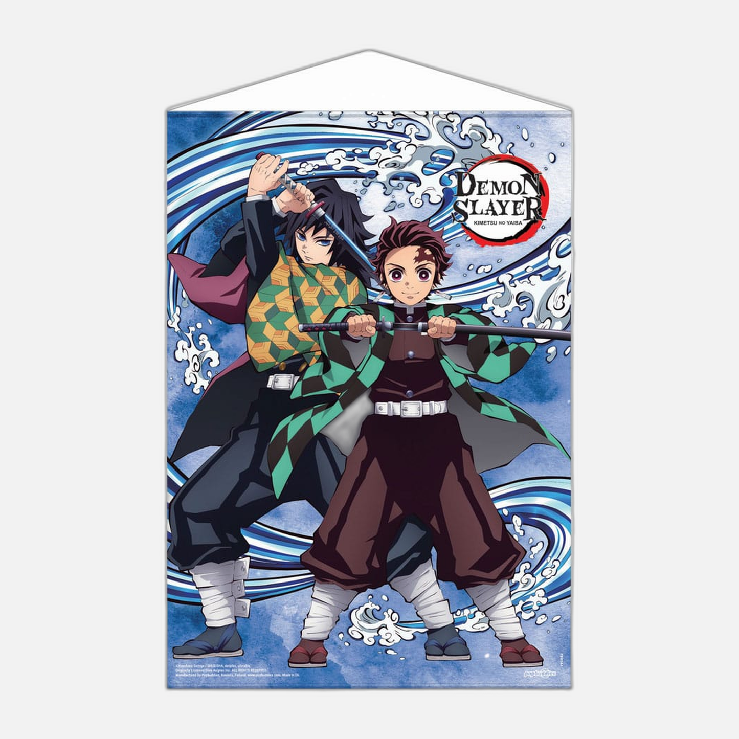 Demon Slayer: Kimetsu no Yaiba Wallscroll Tanjiro Kamado and Giyu Tomioka Water Breathing 50 x 70 cm