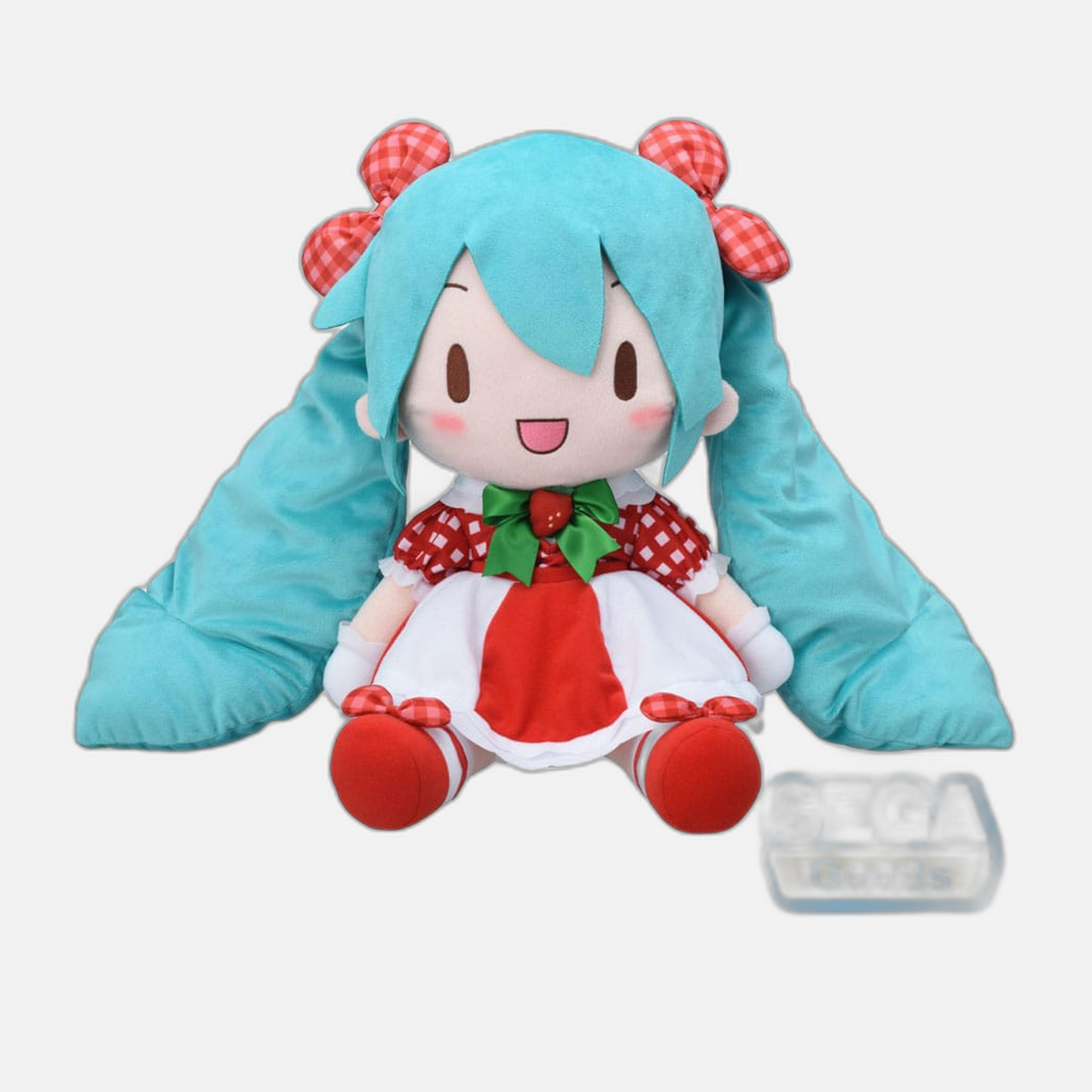 Character Vocal Series 01: Hatsune Miku Fuwa Petit Plush Figure Hatsune Miku x Love and Berry Dress Up and Dance! Lovely Strawberry 40 cm