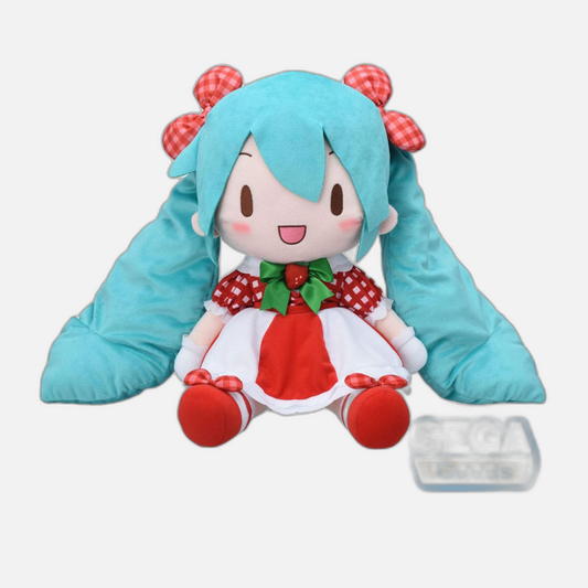Character Vocal Series 01: Hatsune Miku Fuwa Petit Plush Figure Hatsune Miku x Love and Berry Dress Up and Dance! Lovely Strawberry 40 cm