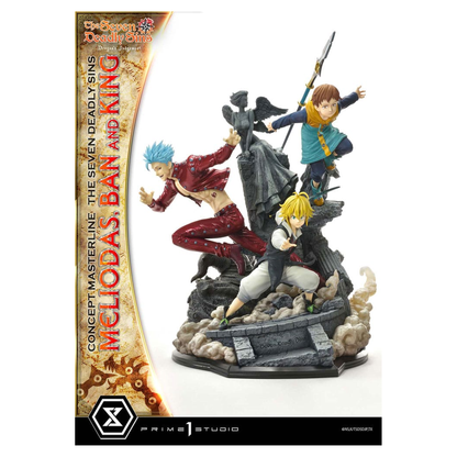 Seven Deadly Sins Concept Masterline Series Statue Meliodas, Ban and King 55 cm