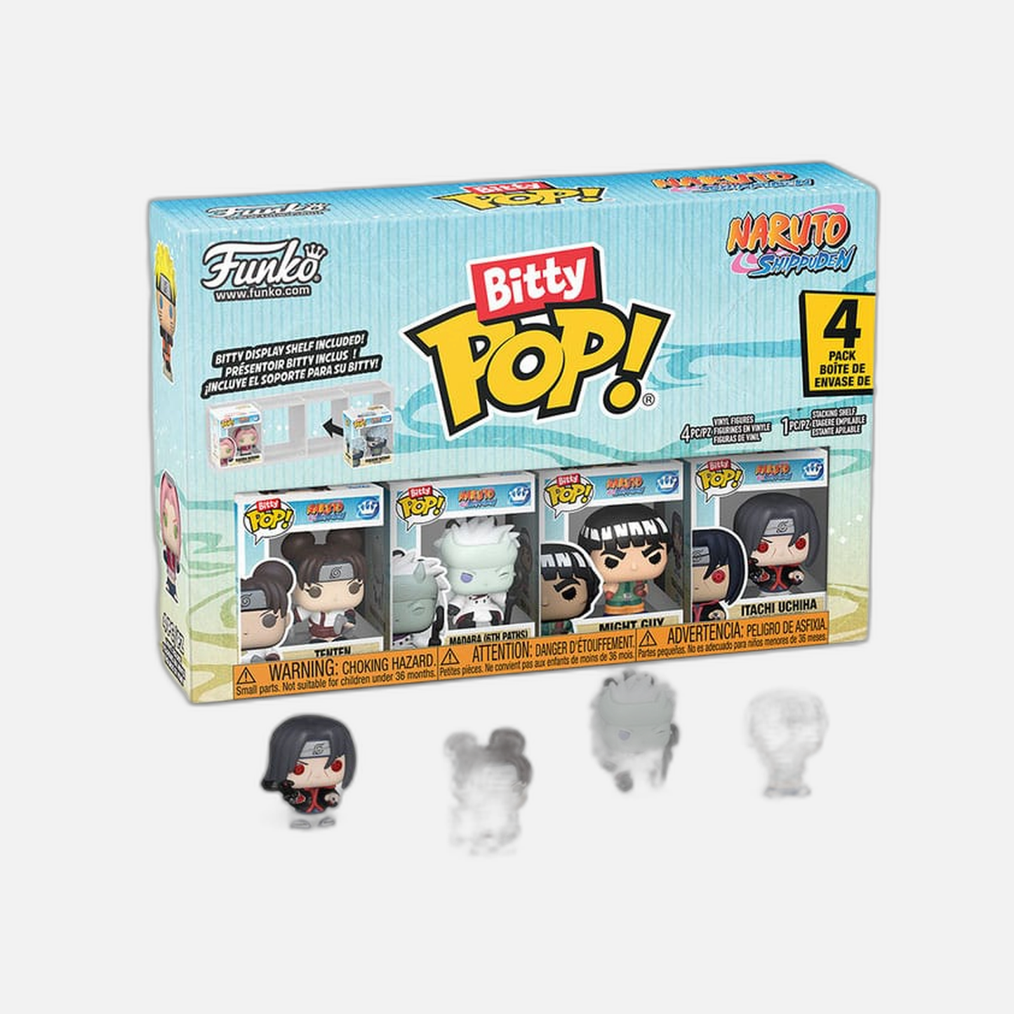 Naruto Shippuden Bitty POP! Vinyl Figure 4-Pack Battles 2,5 cm