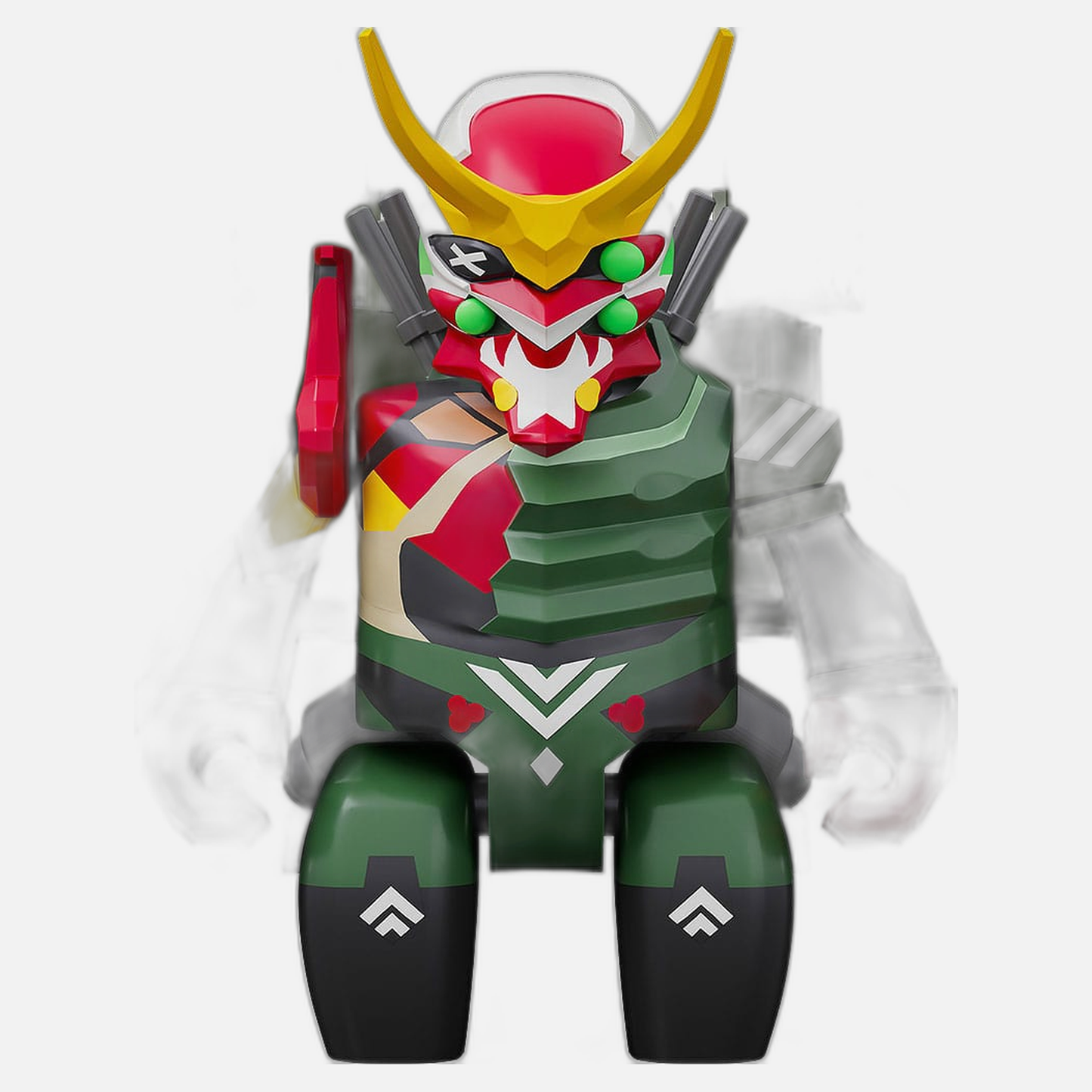 Rebuild of Evangelion Brickroid Action Figure Evangelion Production Model-New 02 a 5 cm