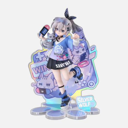 Honkai: Star Rail Rise Up Little Cat Series PVC Statue Silver Wolf Ver. 19 cm