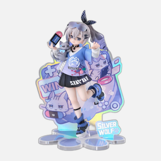 Honkai: Star Rail Rise Up Little Cat Series PVC Statue Silver Wolf Ver. 19 cm
