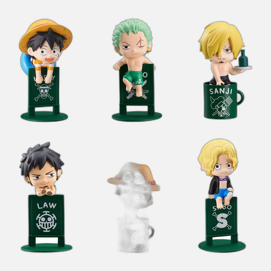 One Piece Ochatomo Series Trading Figure Pirates´ Vacance 4 cm Assortment (8)