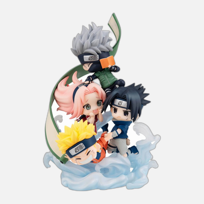 Naruto Shippuden FigUnity PVC Mini Statue Gather here, Team 7 13 cm