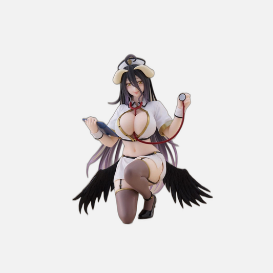 Overlord PVC Statue Desktop Cute Figure Albedo Nurse Ver. Renewal 13 cm