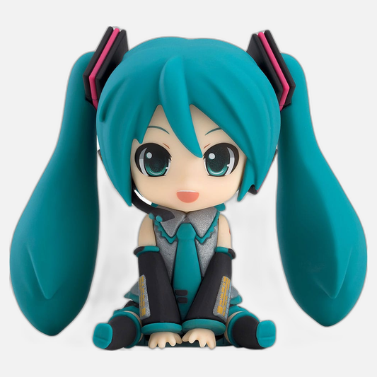 Character Vocal Series 01: Hatsune Miku Piapro Characters Rubber Mascot Nendroid Plus Mini Figure Hatsune Miku 8 cm