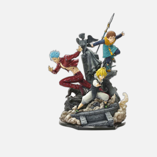 Seven Deadly Sins Concept Masterline Series Statue Meliodas, Ban and King Deluxe Version 55 cm