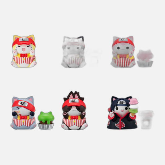 Naruto Shippuden Mega Cat Project Nyaruto! Trading Figures Mega Cat Diner 3 cm Assortment (6)