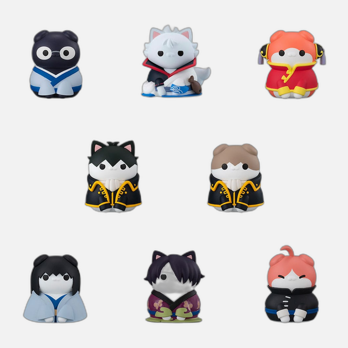 Gintama Mega Cat Project Nyantama Go Meow-Meow Edition! Trading Figures 3 cm Assortment (8)