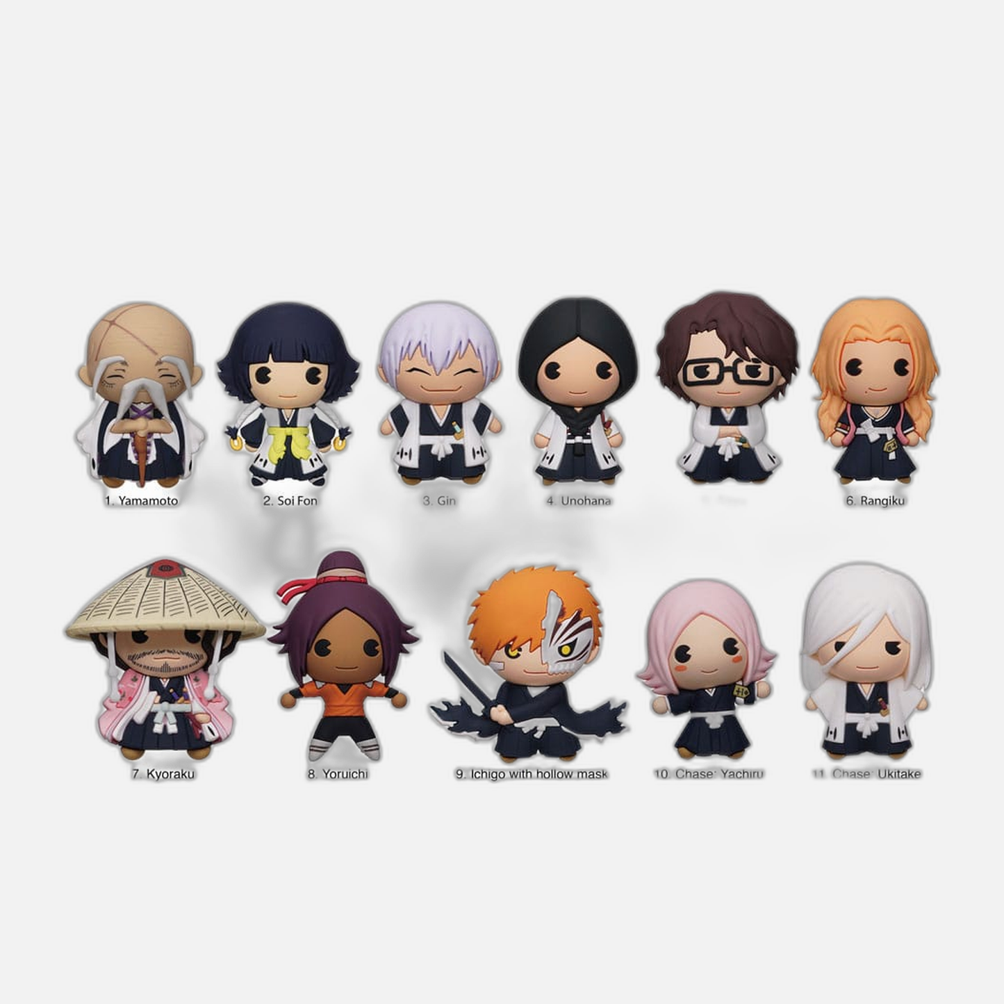 Bleach 3D PVC Bag Clips Series 2 Display (24)