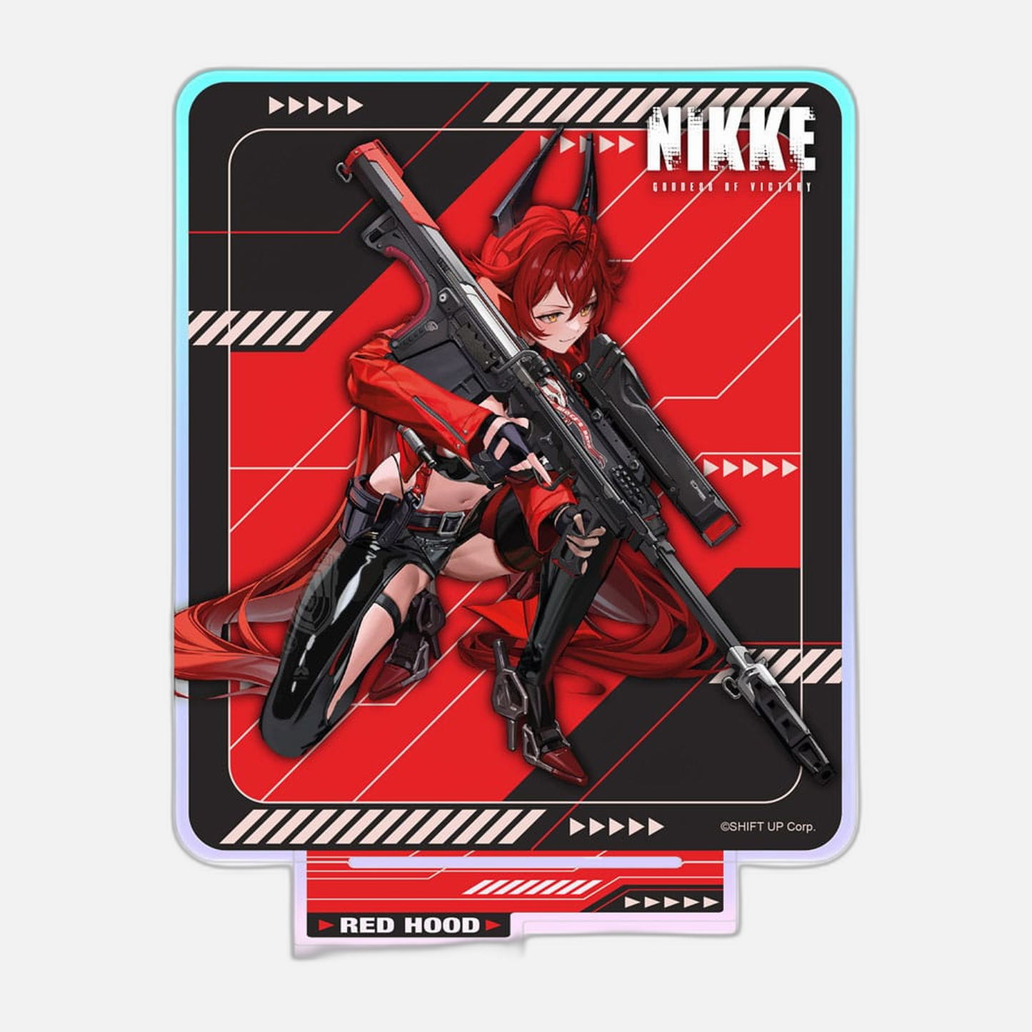 Goddess of Victory: Nikke Crouching Series Acrylic Stand Red Hood Holographic 14 cm