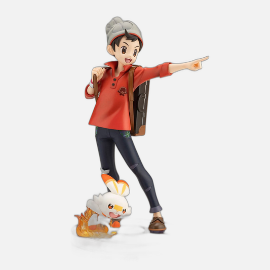Pokémon ARTFXJ Statue 1/8 Victor & Scorbunny 21 cm