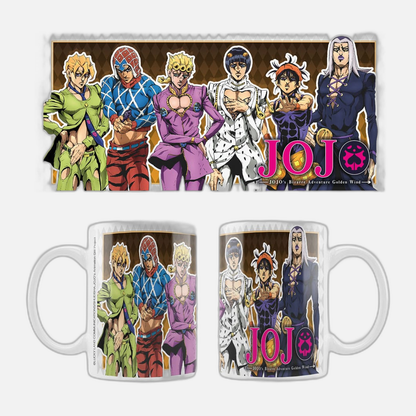 JoJo´s Bizarre Adventure Part 5: Golden Wind Ceramic Mug Main Characters
