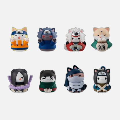 Naruto Shippuden Mega Cat Project Nyaruto! Trading Figures Come here Sasuke-kun 3 cm Assortment (8)