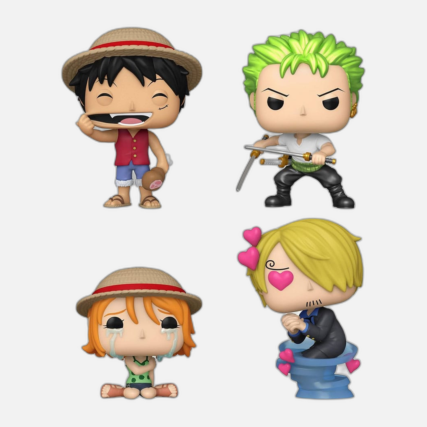 One Piece POP! Animation Vinyl Figure 4-Pack Refresh 4PK(EMEA) 9 cm