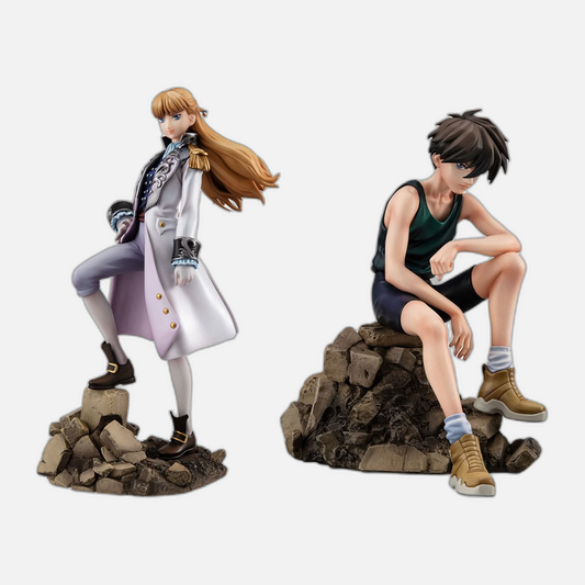 Mobile Suit Gundam Wing Alpha x Omega PVC Statue 1/8 Heero Yuy & Relena Peacecraft Set 30th Anniversary Repaint Ver. 14 cm