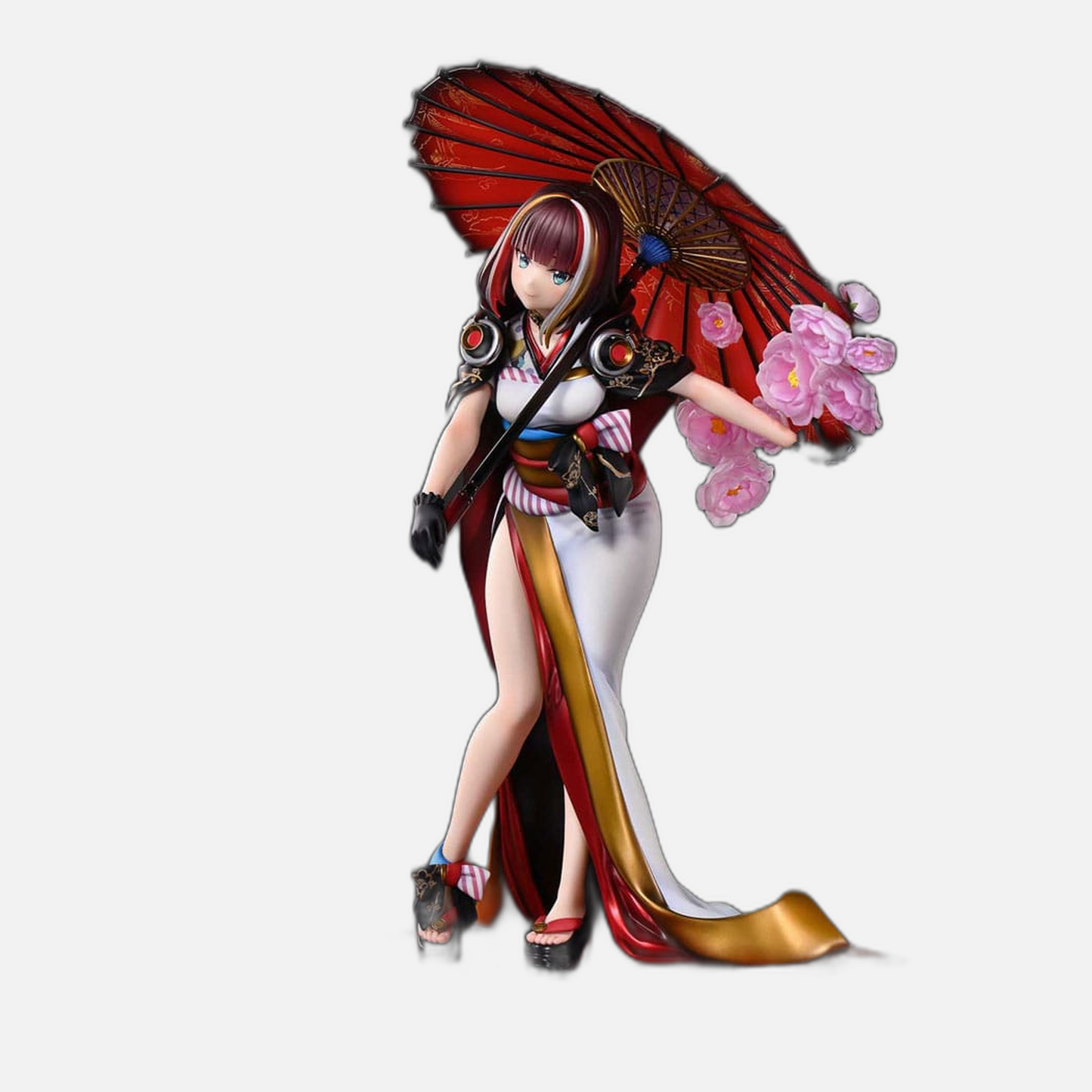 Original Illustration by Fuzichoco Prisma Wing PVC Statue 1/7 Scarlet Umbrella And Peony 28 cm