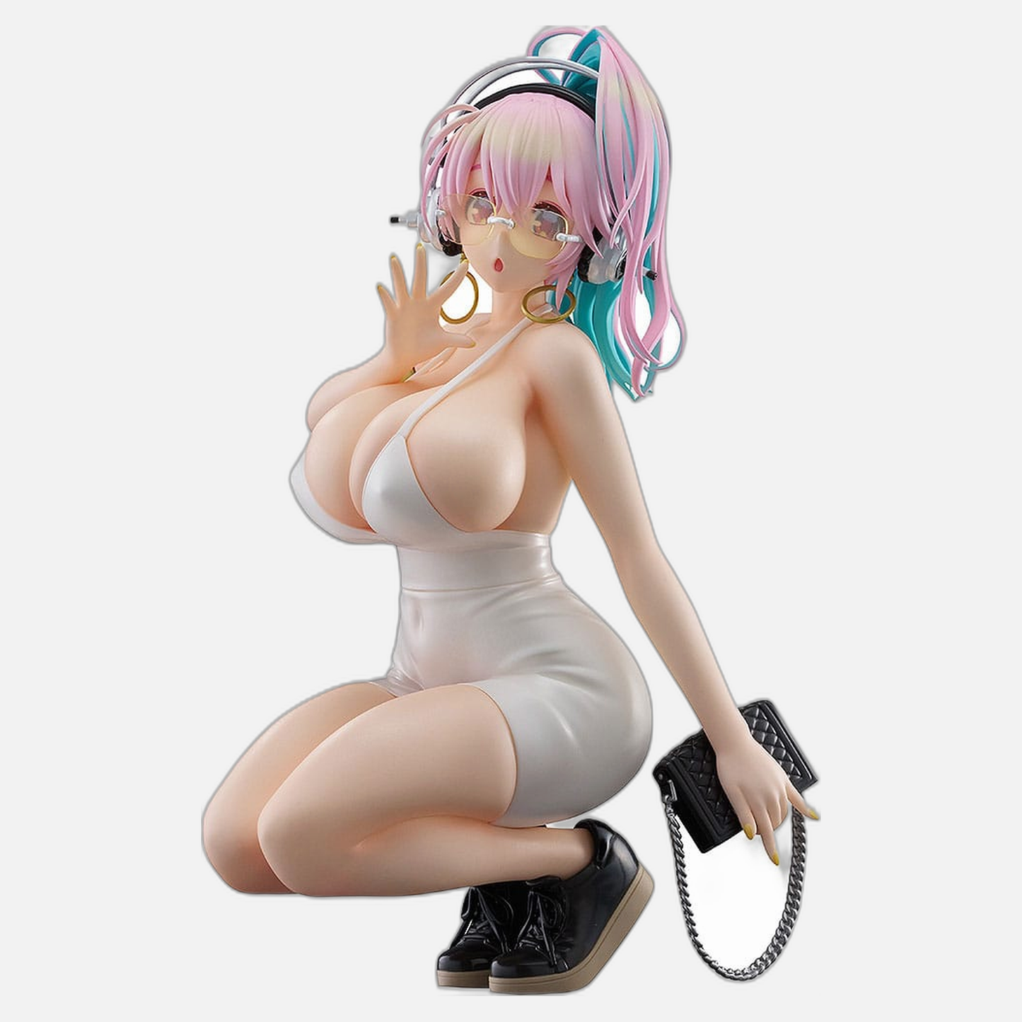 Super Sonico Pop Up Parade PVC Statue Super Sonico: 15th Mini Dress Ver. L Size 20 cm