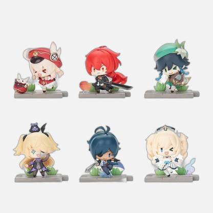 Genshin Impact Battle Scene Series Trading Figure 6-Pack Mondstadt Edition 5 cm