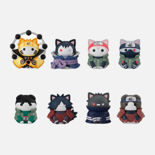 Naruto Shippuden Mega Cat Project Trading Figure 3 cm Nyaruto! Last Battle Ver. Blind Box Assortment (8)
