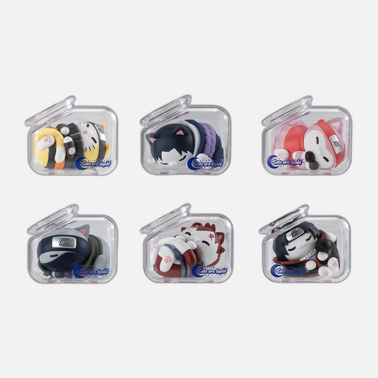 Naruto Shippuden Mega Cat Project Nyaruto! Trading Figures Good Night Nyaruto! 3 cm Assortment (8)