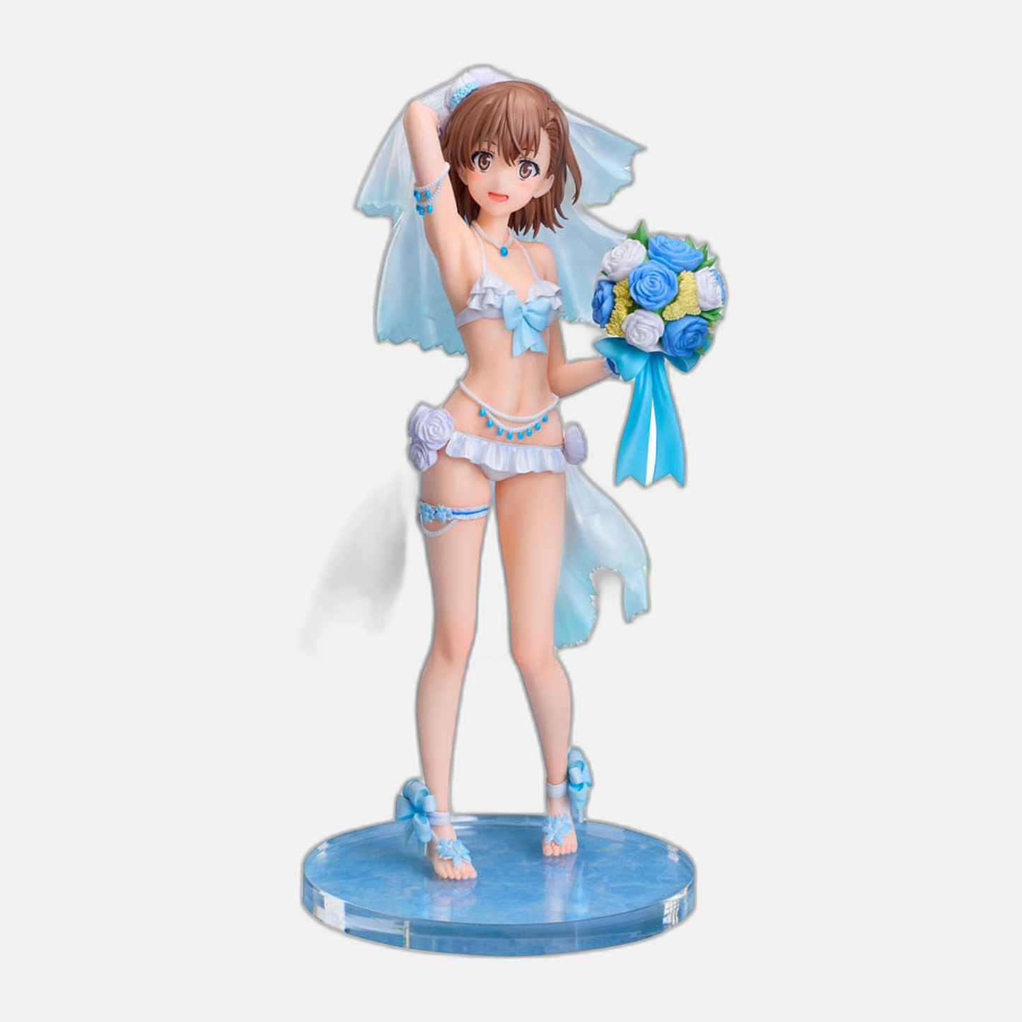A Certain Scientific Railgun T PVC Statue 1/7 Mikoto Misaka Wedding Swimsuit Ver. 25 cm