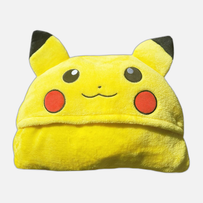 Pokémon Coral Hooded Blanket Pikachu 120 x 150 cm