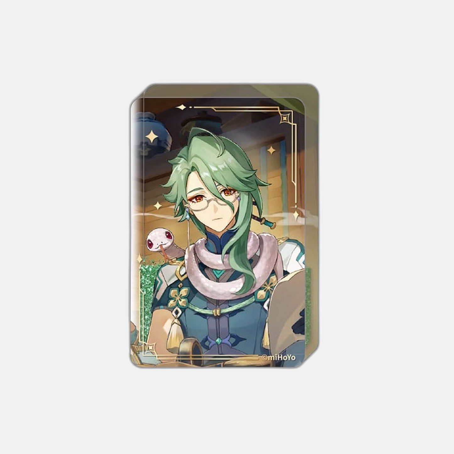 Genshin Impact Acryl Ornament with Glitter: Baizhu 8,5 cm