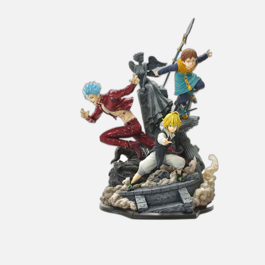 Seven Deadly Sins Concept Masterline Series Statue Meliodas, Ban and King 55 cm