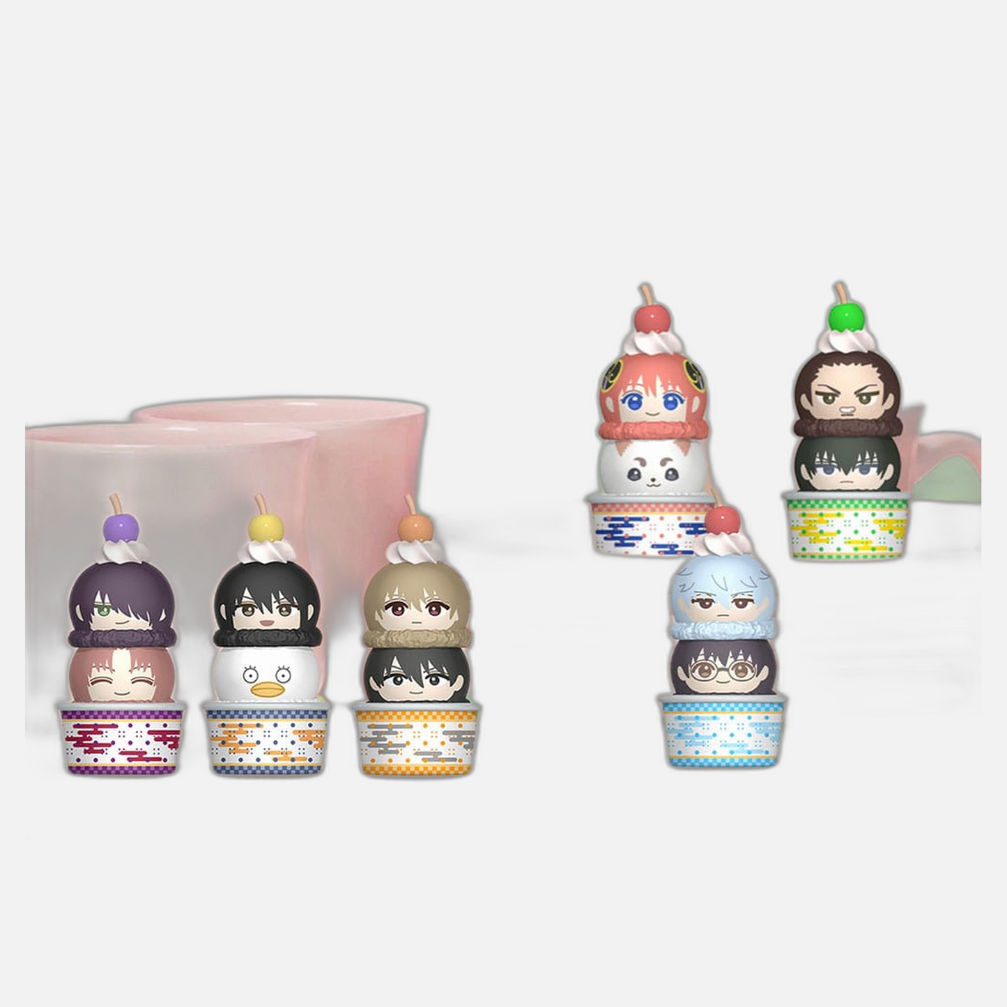 Gintama Tsumichen Stack up & Change Trading Figure 8 cm Assortment (6)