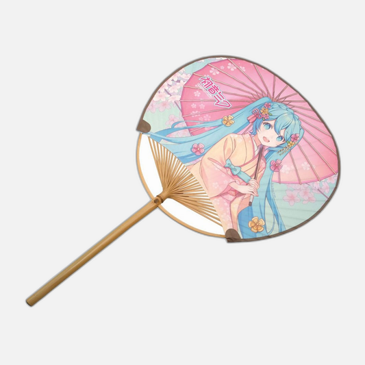 Hatsune Miku Non-Folding Uchiwa Fan Miku Kimono