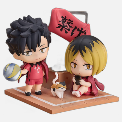 Haikyu!! Qset Mini-Figure 2-Pack Tetsuro Kuroo & Kenma Kozume 9 cm