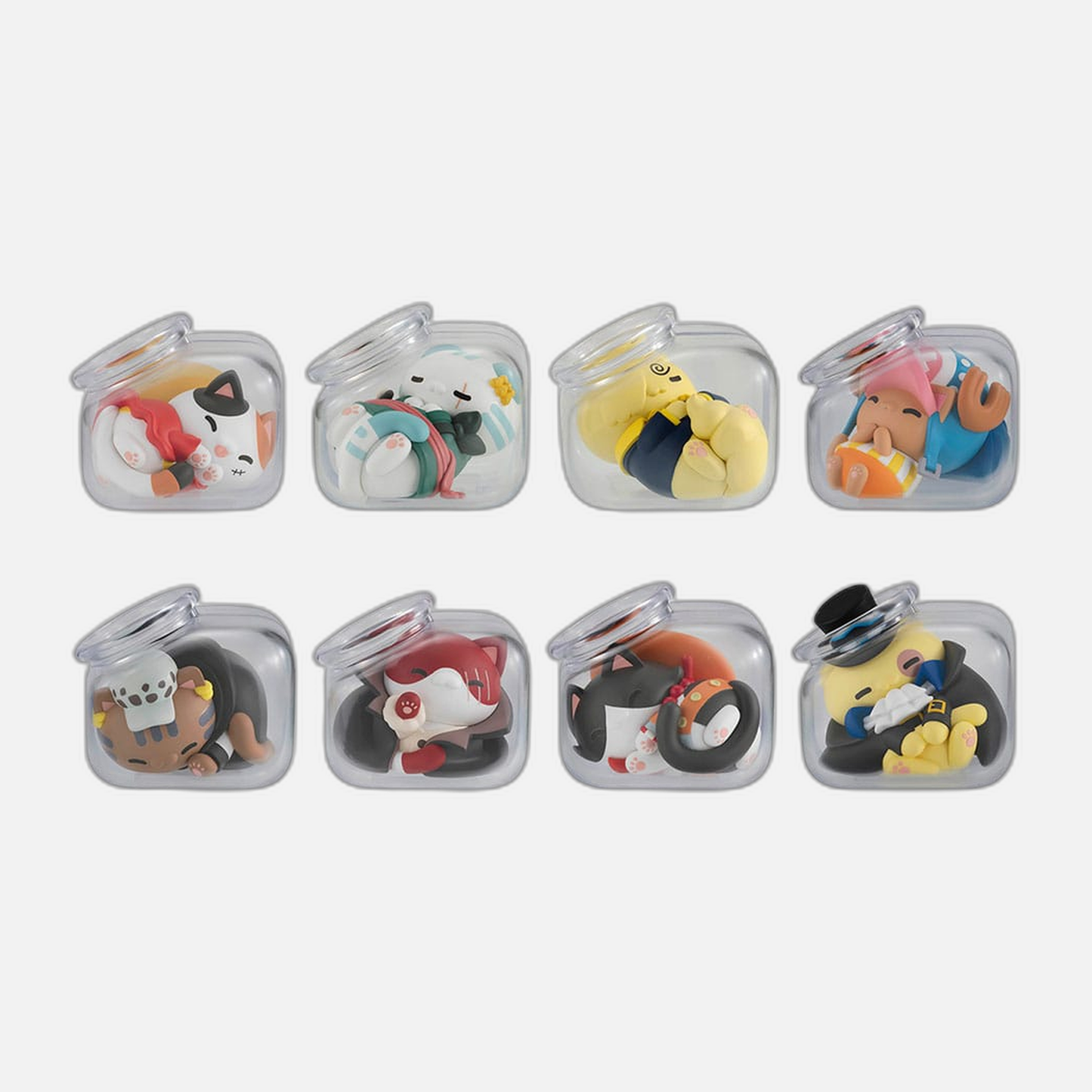 One Piece Mega Cat Project Trading Figure Good Night NyanPieceNyan! 3 cm Assortment (8)
