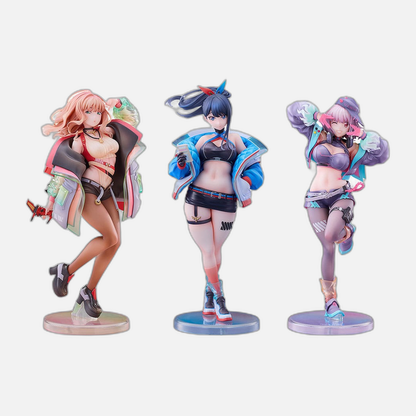 Gridman Universe PVC Statues 3-Pack 1/7 Rikka Takarada, Akane Shinjo, Yume Minami: Dreamy Divas Ver.