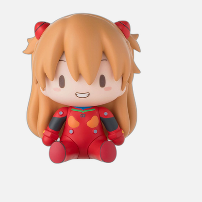 Evangelion: New Theatrical Edition Fuwa Petit Chibi Figure Asuka Plug Suit 8 cm